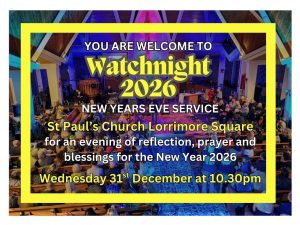 Watchnight 2026 at St Paul's Church Lorrimore Square